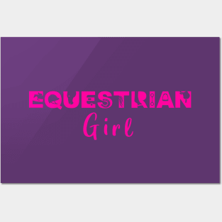 Equestrian Girl (Hot Pink) Posters and Art